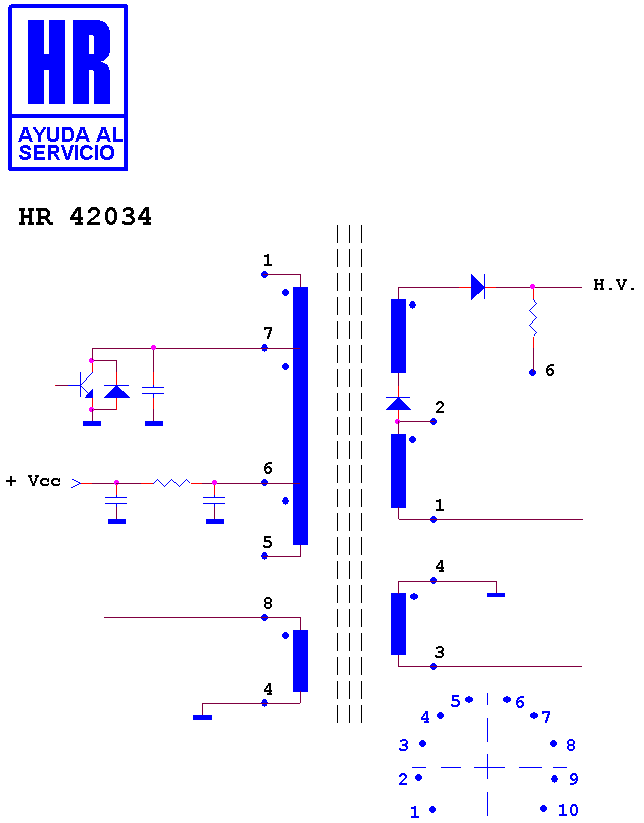 Schematic diagram for HR 42034