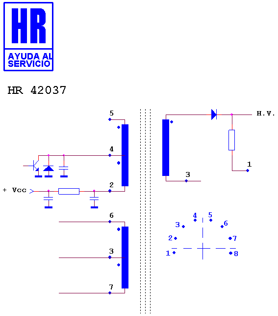 Schematic diagram for HR 42037