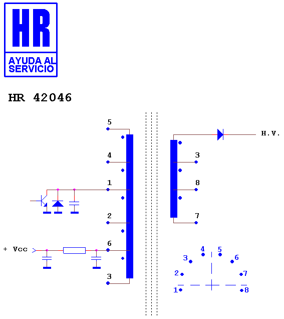Schematic diagram for HR 42046