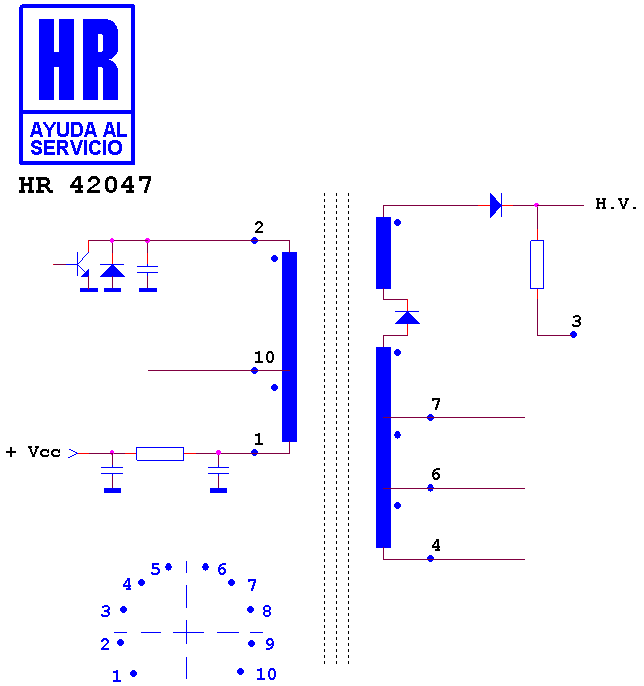 Schematic diagram for HR 42047