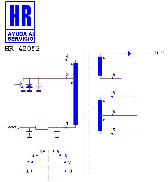 Schematic diagram for HR 42052