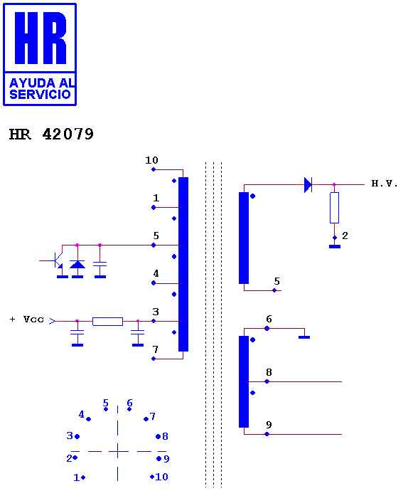 Schematic diagram for HR 42079