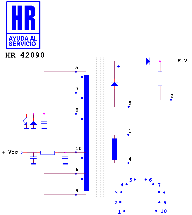 Schematic diagram for HR 42090