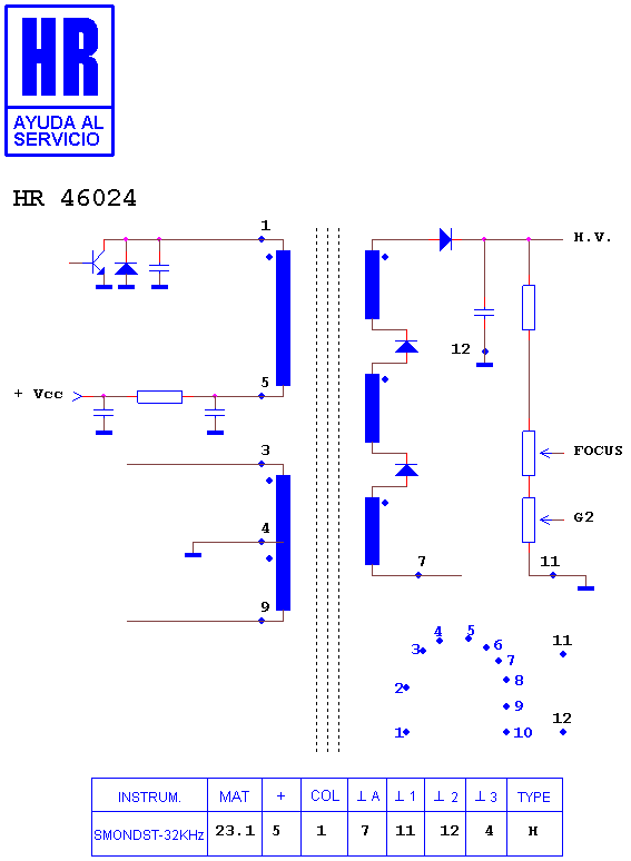 Schematic diagram for HR 46024