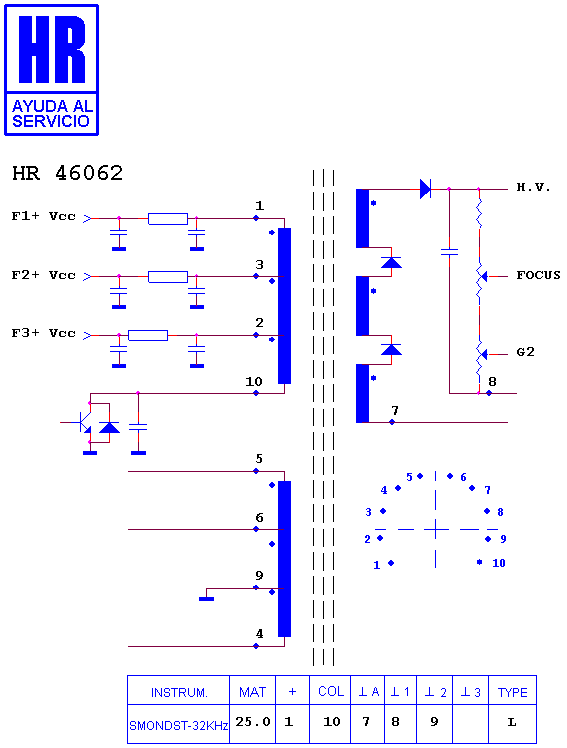 Schematic diagram for HR 46062