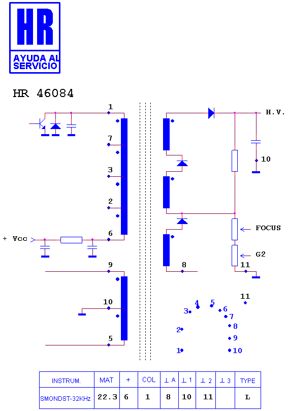 Schematic diagram for HR 46084