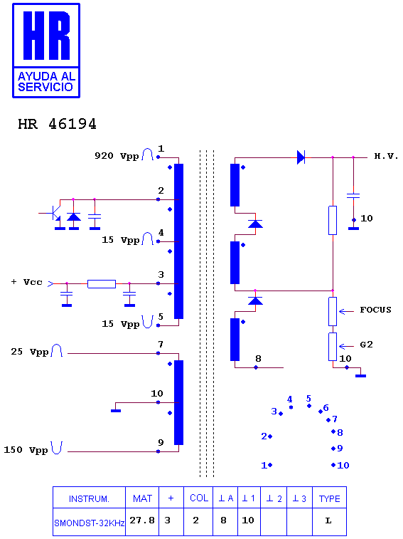 Schematic diagram for HR 46194