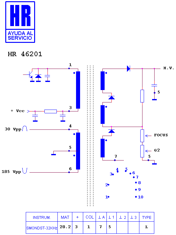 Schematic diagram for HR 46201