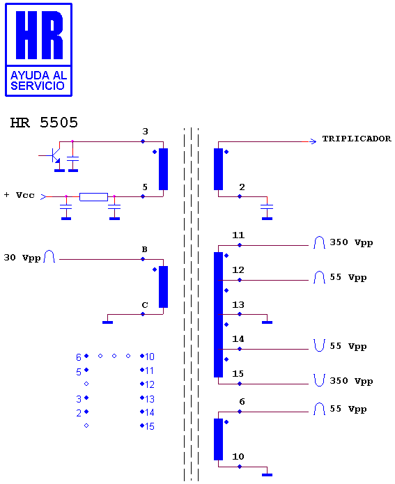 Schematic diagram for HR 5505