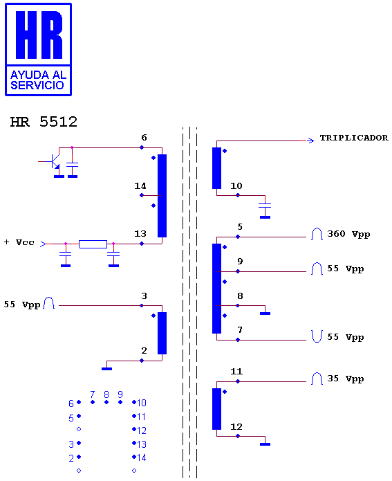Schematic diagram for HR 5512