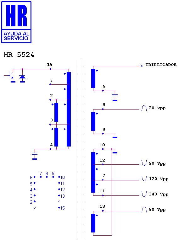 Schematic diagram for HR 5524