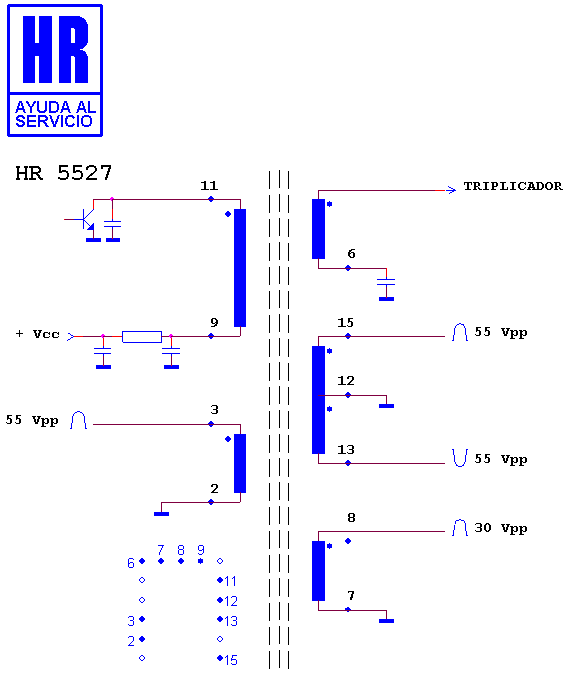 Schematic diagram for HR 5527