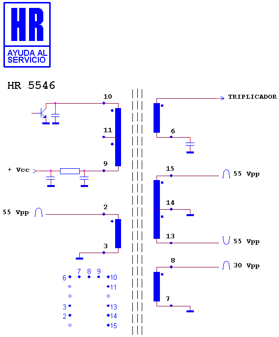 Schematic diagram for HR 5546