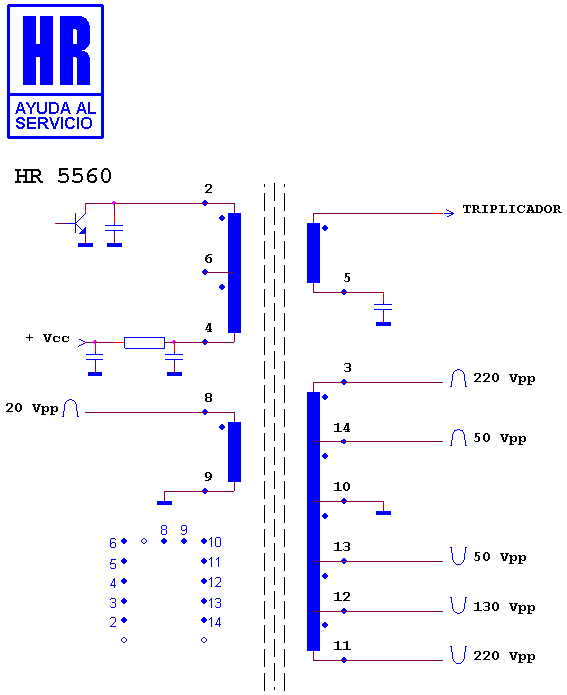 Schematic diagram for HR 5560