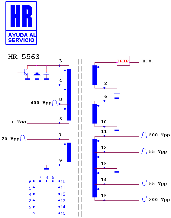 Schematic diagram for HR 5563