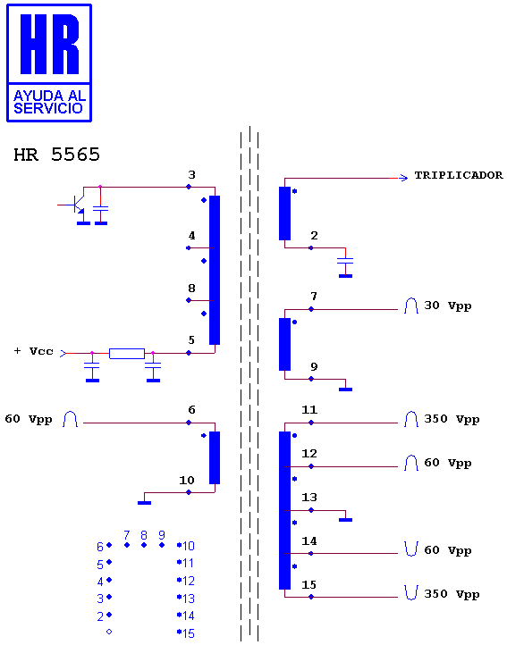 Schematic diagram for HR 5565
