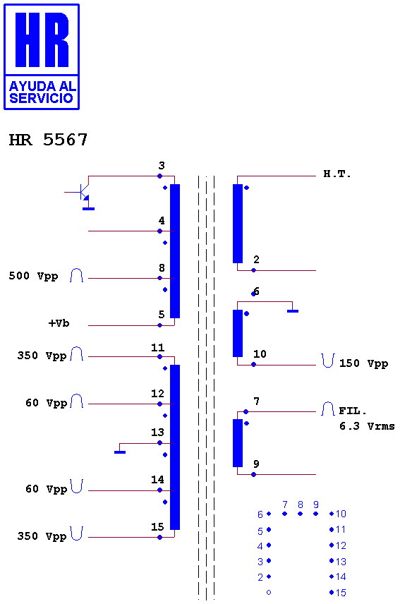 Schematic diagram for HR 5567