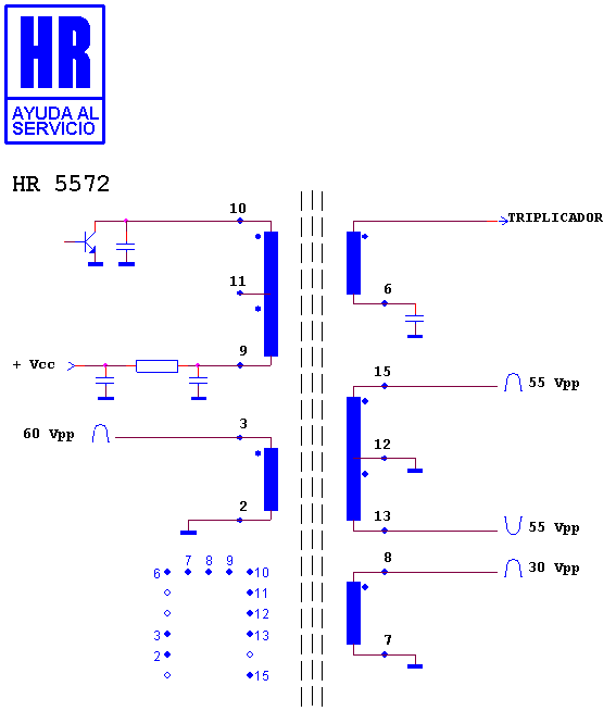 Schematic diagram for HR 5572