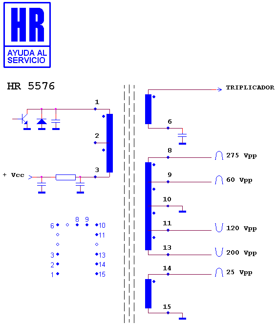 Schematic diagram for HR 5576