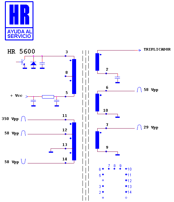 Schematic diagram for HR 5600