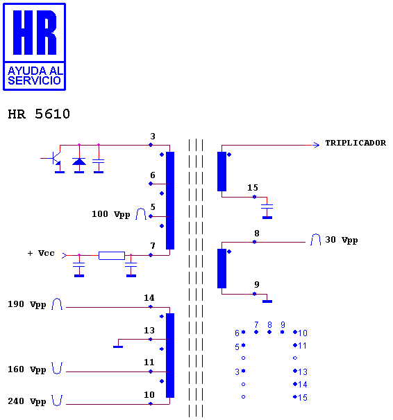 Schematic diagram for HR 5610