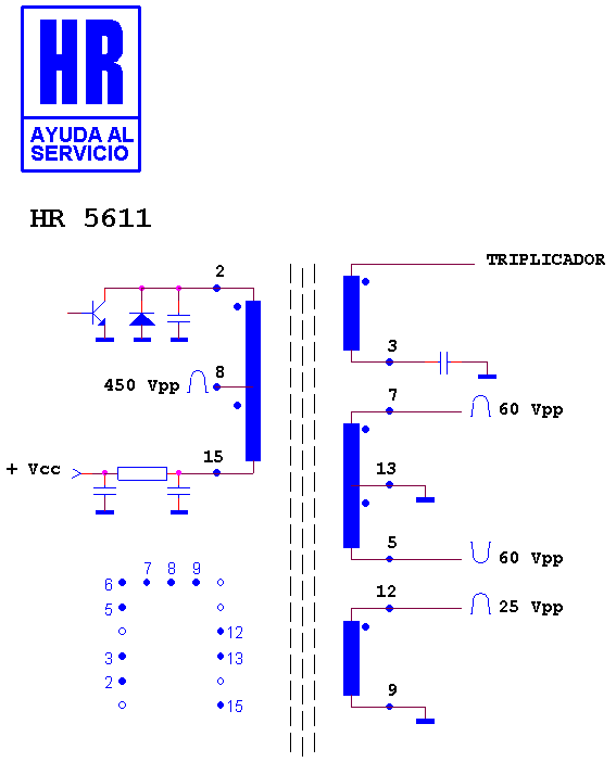 Schematic diagram for HR 5611