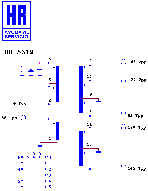 Schematic diagram for HR 5619