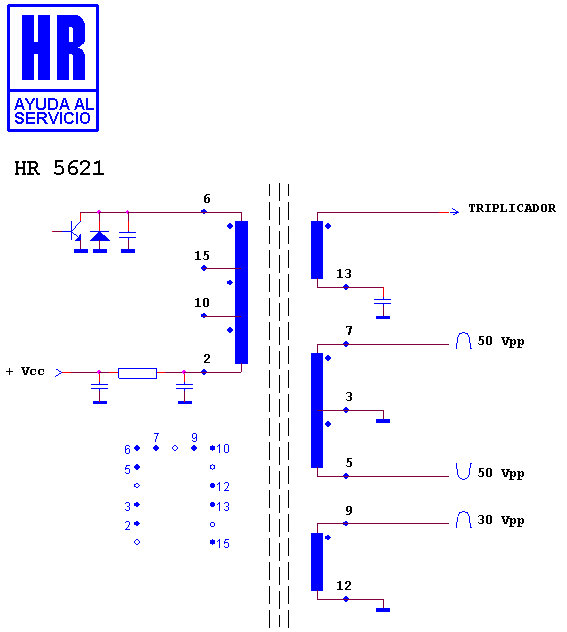 Schematic diagram for HR 5621