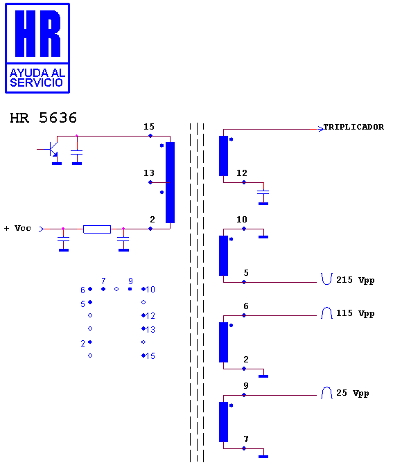 Schematic diagram for HR 5636