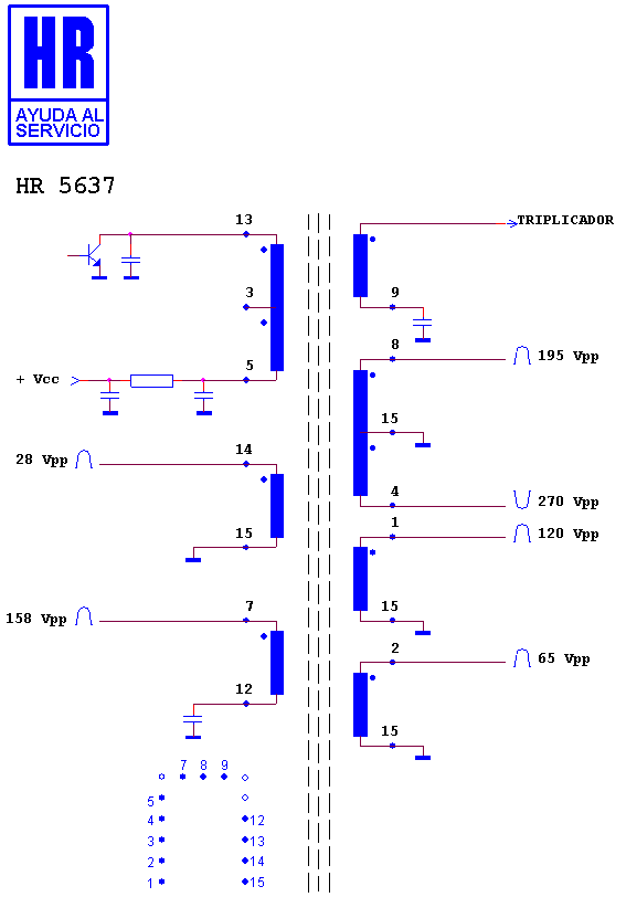 Schematic diagram for HR 5637