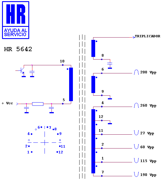 Schematic diagram for HR 5642