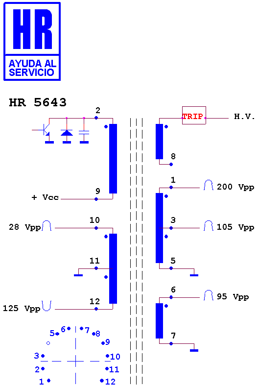 Schematic diagram for HR 5643