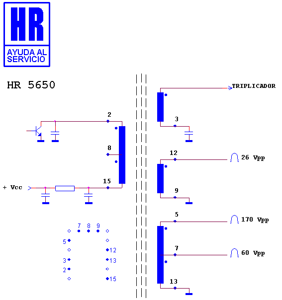 Schematic diagram for HR 5650