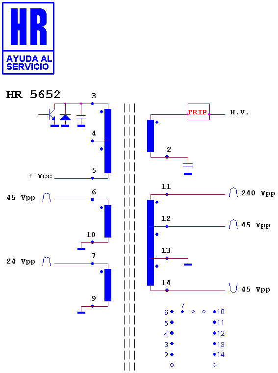 Schematic diagram for HR 5652