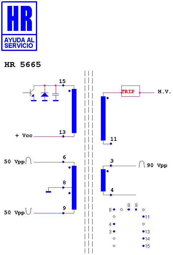 Schematic diagram for HR 5665
