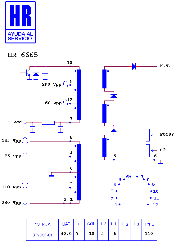 Schematic diagram for HR 6665