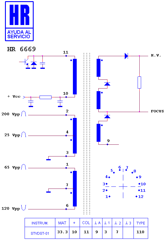 Schematic diagram for HR 6669