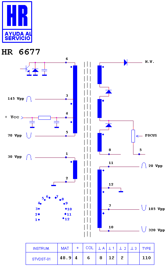 Schematic diagram for HR 6677