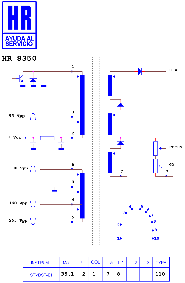 Schematic diagram for HR 8350