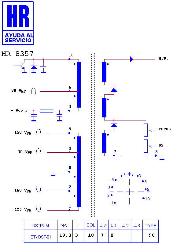 Schematic diagram for HR 8357