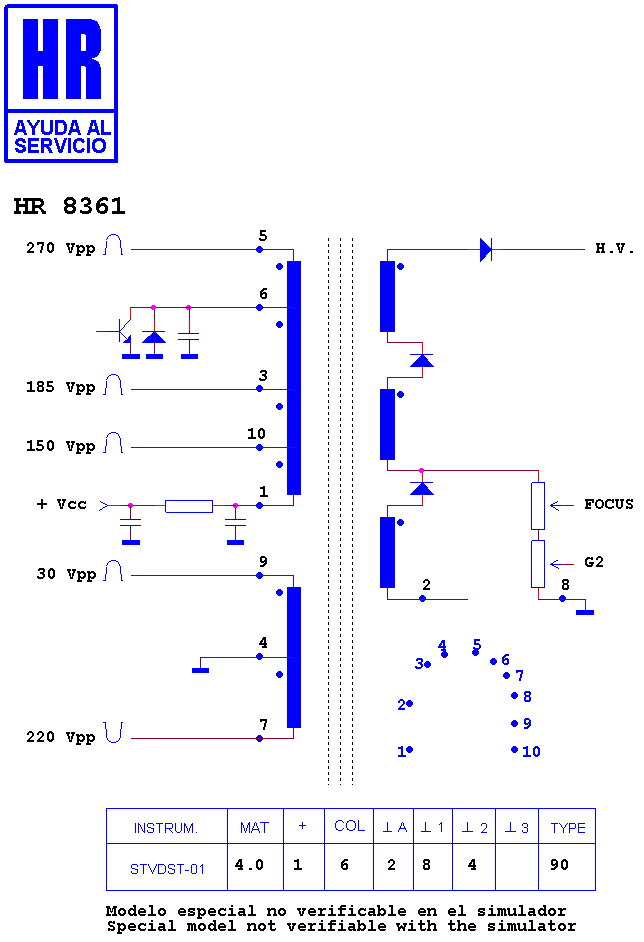 Schematic diagram for HR 8361