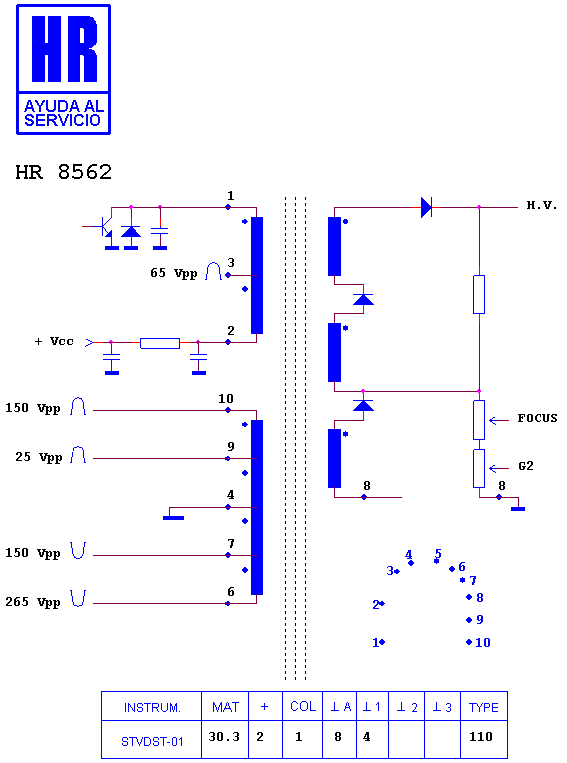 Schematic diagram for HR 8562