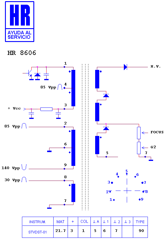 Schematic diagram for HR 8606