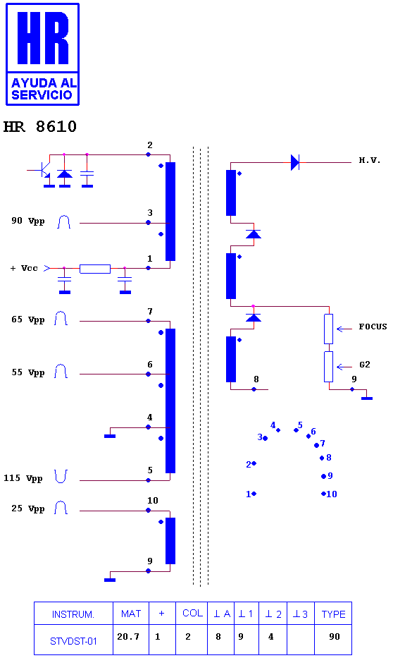 Schematic diagram for HR 8610