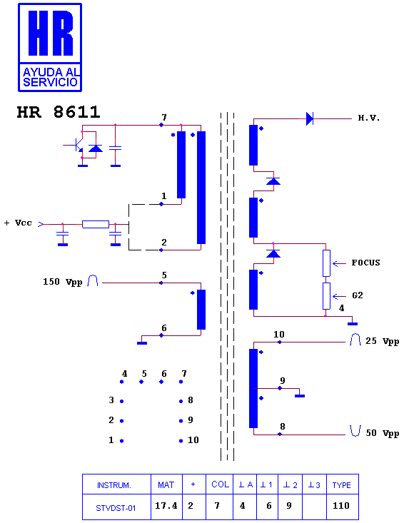 Schematic diagram for HR 8611