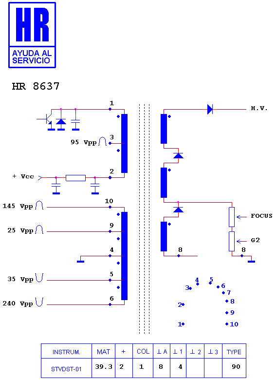 Schematic diagram for HR 8637