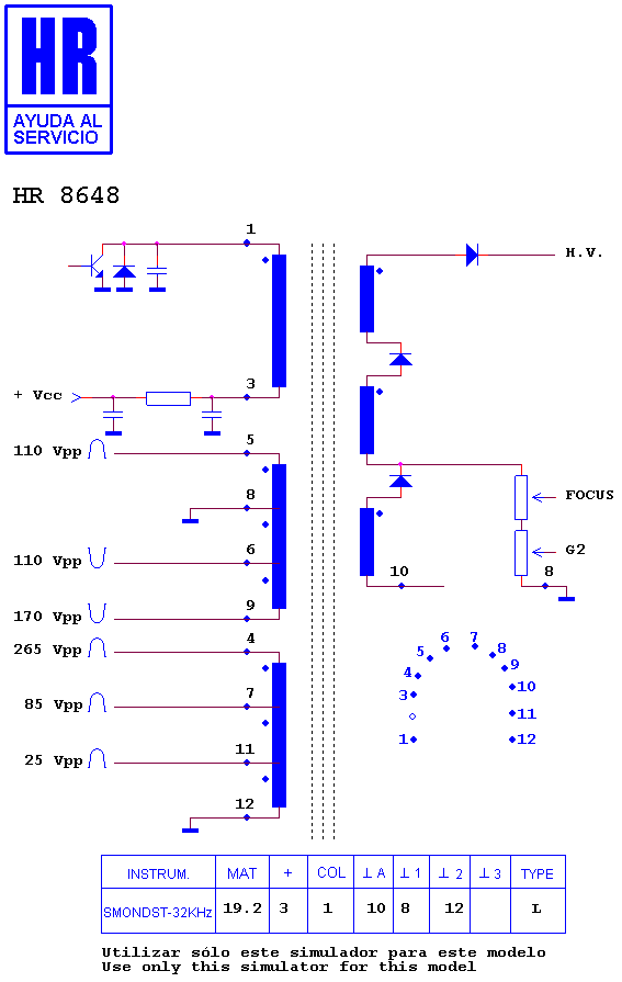 Schematic diagram for HR 8648