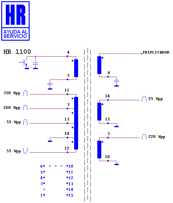 Schematic diagram for HR 1100