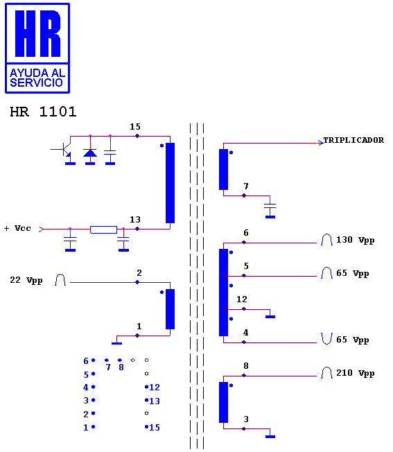 Schematic diagram for HR 1101