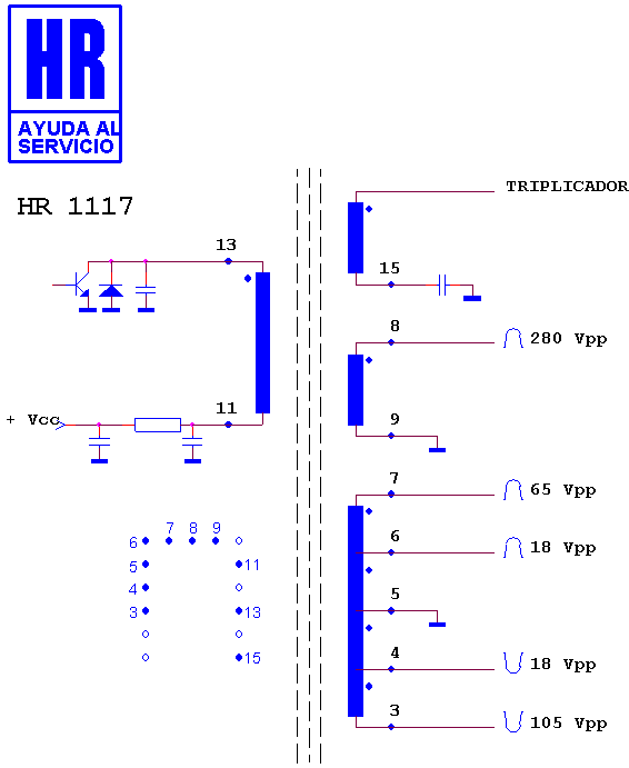 Schematic diagram for HR 1117